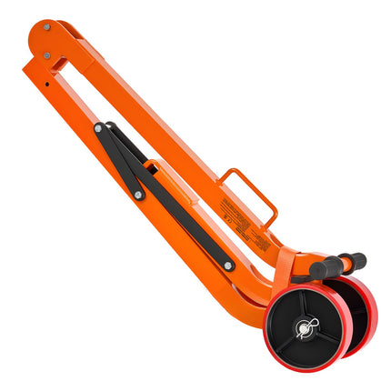 Magnetic Lid Lifter Dolly, 600 kg Pulling Capacity, Steel Dolly with Heavy Duty Magnet Lift and 2 Wheels, Adjustable Handle, N42 Neodymium, Foldable and Portable, for Lifting Manhole Covers