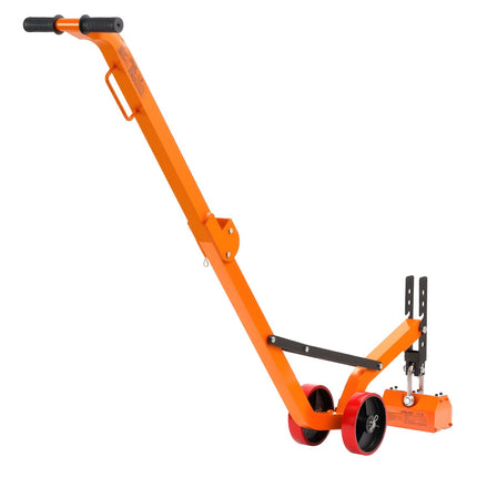 Magnetic Lid Lifter Dolly, 600 kg Pulling Capacity, Steel Dolly with Heavy Duty Magnet Lift and 2 Wheels, Adjustable Handle, N42 Neodymium, Foldable and Portable, for Lifting Manhole Covers