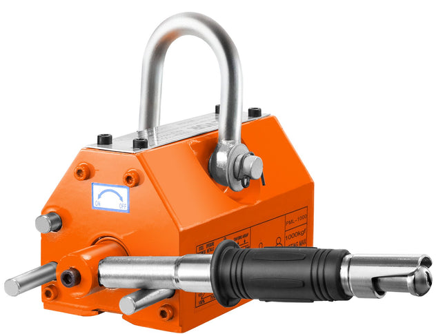VEVOR Magnetic Lifter, 1000kg Pulling Capacity, 2.5 Safety Factor, Neodymium & Steel, Lifting Magnet with Release, Permanent Lift Magnets, Heavy Duty Magnet for Hoist, Shop Crane, Block, Board
