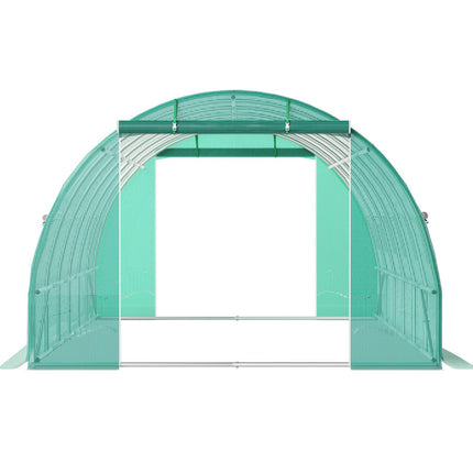 Walk-in Tunnel Greenhouse Galvanized Frame Waterproof Cover 20x10x7 ft