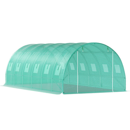 Walk-in Tunnel Greenhouse Galvanized Frame Waterproof Cover 20x10x7 ft