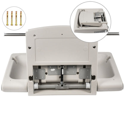 Horizontal Baby Changing Table Wall-mounted Baby Diaper Changing Station Vertical Fold Down Baby Changing Table