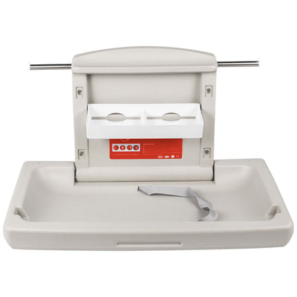 Horizontal Baby Changing Table Wall-mounted Baby Diaper Changing Station Vertical Fold Down Baby Changing Table