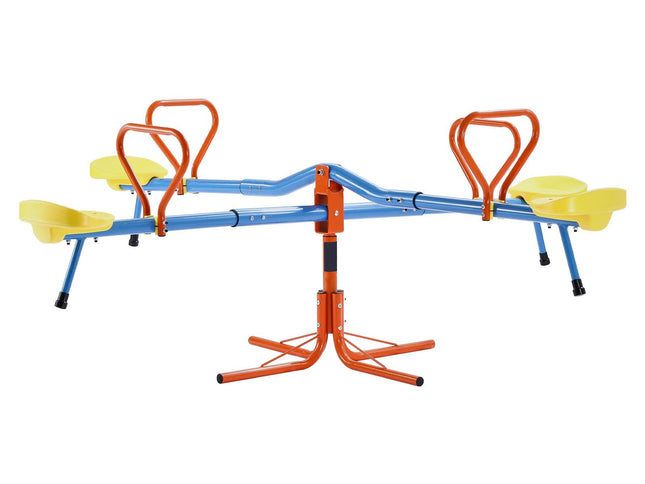 Kids 360¬∞ Rotating Seesaw ‚Äì 4 Seats, 49.9kg Capacity per Seat, Ages 3+