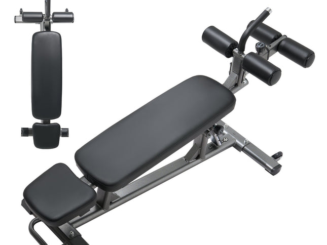 Sit Up Bench, Decline Ab Bench with Reverse Crunch Handle, with 4 Adjustable Height Settings, Heavy Duty Steel, 454 kg Capacity, for Home Gym Workouts, Strength Training, Full Body Muscles