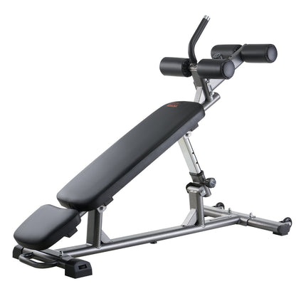 Sit Up Bench, Decline Ab Bench with Reverse Crunch Handle, with 4 Adjustable Height Settings, Heavy Duty Steel, 454 kg Capacity, for Home Gym Workouts, Strength Training, Full Body Muscles