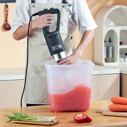 Commercial Immersion Blender, 500 Watt Heavy Duty Hand Mixer, Variable Speed Kitchen Stick Mixer with 304 Stainless Steel Blade, Multi-Purpose Portable Mixer for Soup, Smoothie, Puree, Baby Food