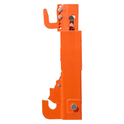 3-Point Quick Hitch with 2 in Receiver, 3000 Lbs Lift Capacity, 3-Pt Hitch with 5 Level Adjustable Bolt, Adaptation to Category 1 & 2 Tractor, Heavy Duty 3 Point Attachments, Orange