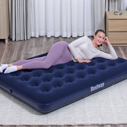 Bestway 1.91m x 1.37m x 22cm Air Mattress Full Inflatable Air Bed Indoor/Outdoor Heavy Duty Durable Camping