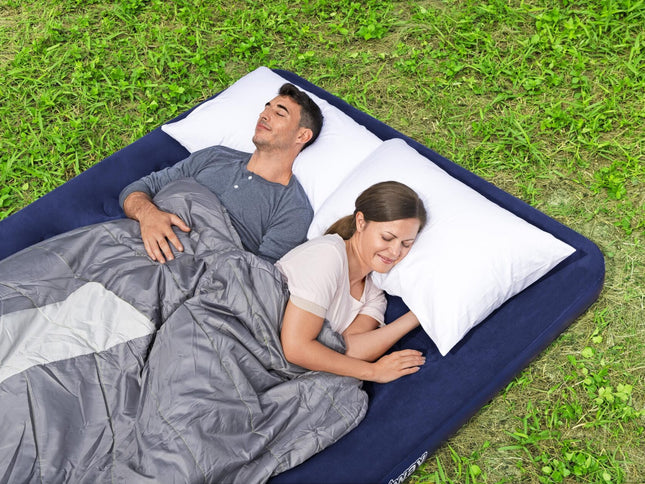 Bestway 2.03m x 1.52m x 22cm Air Mattress Queen Inflatable Air Bed Indoor/Outdoor Heavy Duty Durable Camping