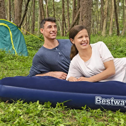 Bestway 2.03m x 1.52m x 22cm Air Mattress Queen Inflatable Air Bed Indoor/Outdoor Heavy Duty Durable Camping