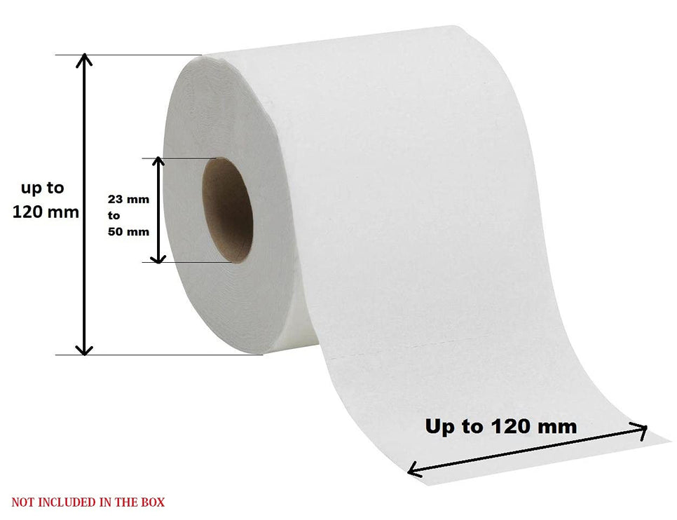 Stainless Steel Twin Toilet Roll Holder with Shelf