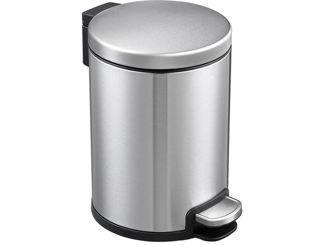 Round Soft Closing Stainless Steel PEDAL Bin- 3L