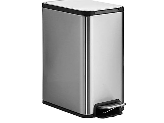 8L SS Indoor Trash Can With Foot Pedal