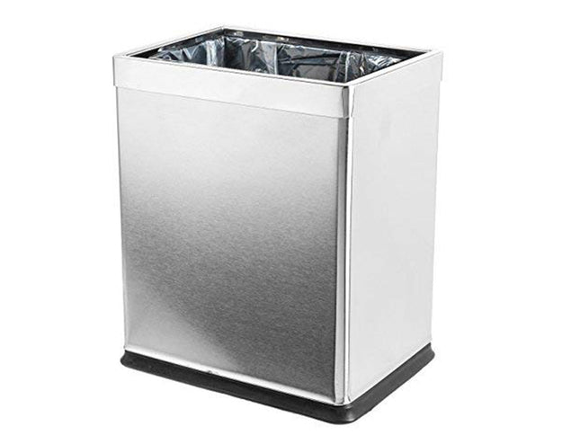10L Indoor Silver Trash Can
