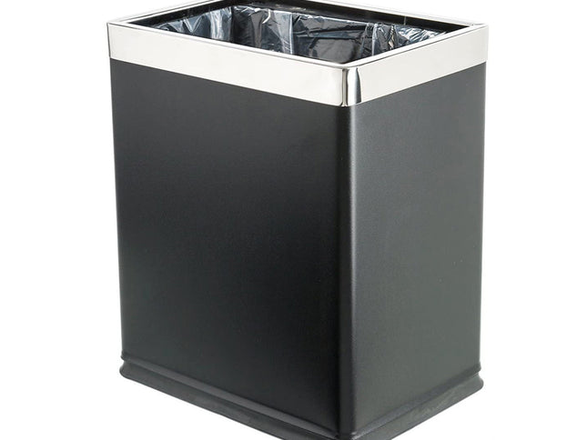 10 L Black Stainless Steel Dustbin