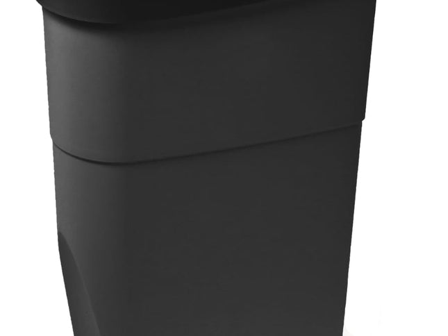 Sanitary Bin with Paddle Black and Gray - 18L
