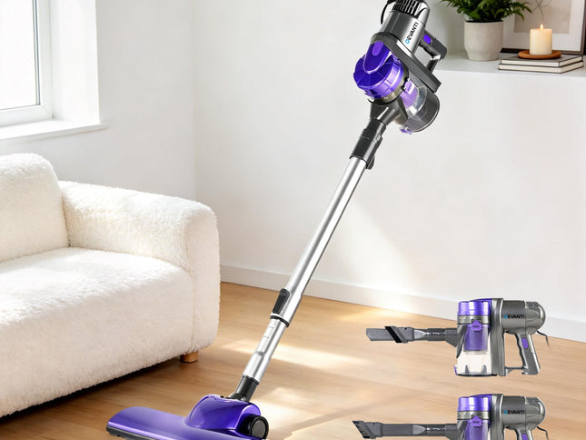 Devanti Stick Vacuum Cleaner Handheld Corded 450W Purple