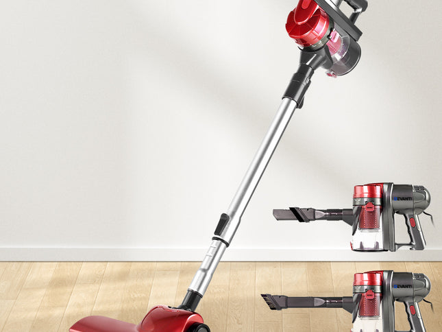 Devanti Stick Vacuum Cleaner Handheld Corded 450W Red