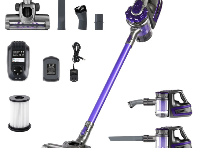 Devanti Stick Vacuum Cleaner Bagless Cordless 150W Purple