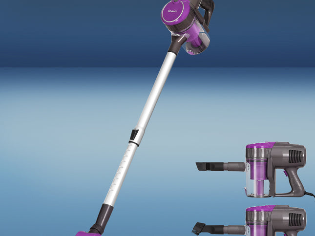 Devanti Stick Vacuum Cleaner Bagless Corded 500W Purple