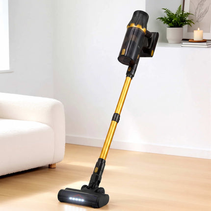 DEVANTI 30000Pa Cordless Stick Vacuum Cleaner 4-in-1 Handheld Vac, Gold
