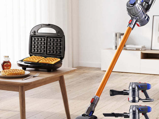 Devanti K7 Cordless Stick Vacuum Cleaner plus 3-in-1 Sandwich Maker