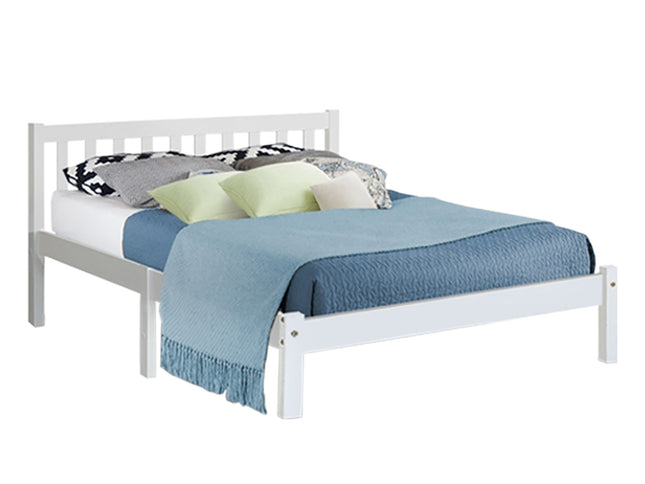 Artiss Bed Frame Queen Size Wooden White SOFIE
