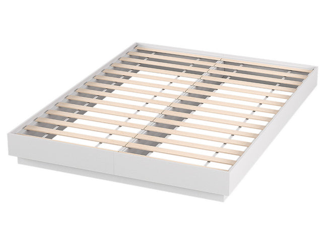 Artiss Double Bed Frame with 16Colour Led Light Wooden Platform Bed Base DAYGLOW