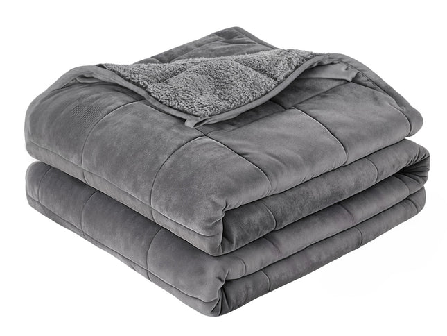 Giselle 11KG Weighted Blanket Adults Kid Anti Anxiety Gravity Blankets Sherpa Fleece