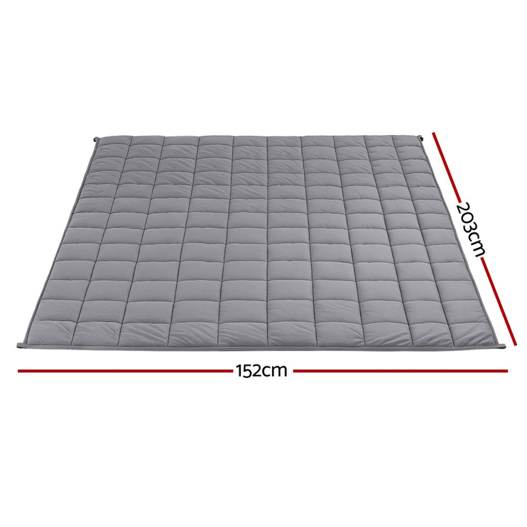 Giselle 11KG Weighted Blanket Adults Kid Anti Anxiety Gravity Blankets Sherpa Fleece