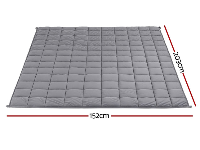 Giselle 9KG Weighted Blanket Adults Kid Anti Anxiety Gravity Blankets Sherpa Fleece
