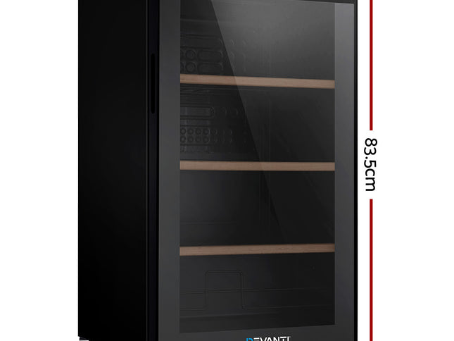 Devanti Wine Fridge Cooler 34 Bottles