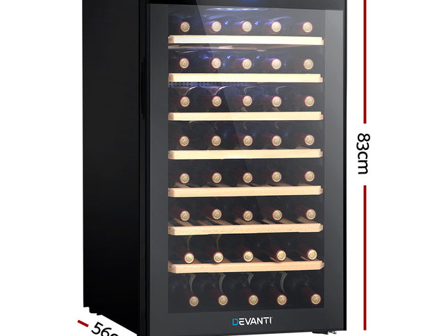 Devanti Wine Fridge Cooler 51 Bottles