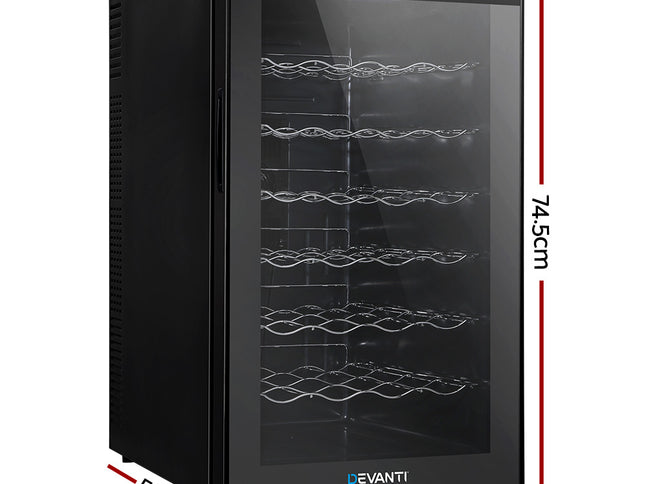 Devanti Wine Fridge Cooler 28 Bottles