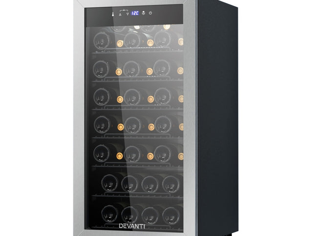 Devanti Wine Fridge Cooler 42 Bottles