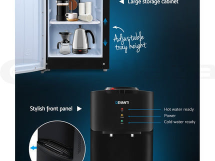 Devanti Water Cooler Dispenser Stand 22L Bottle Black