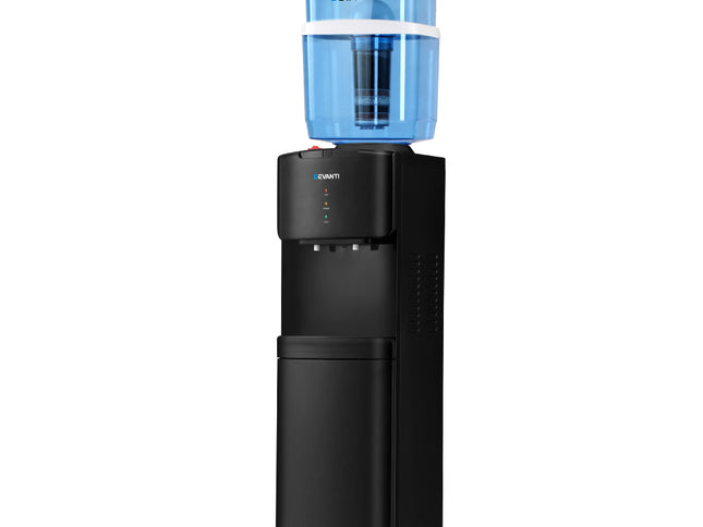 Devanti Water Cooler Dispenser Stand 22L Bottle Black w/2 Filter