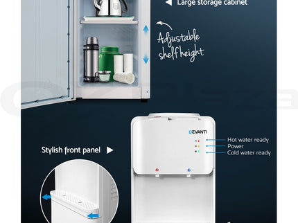 Devanti Water Cooler Dispenser Stand 22L Bottle White