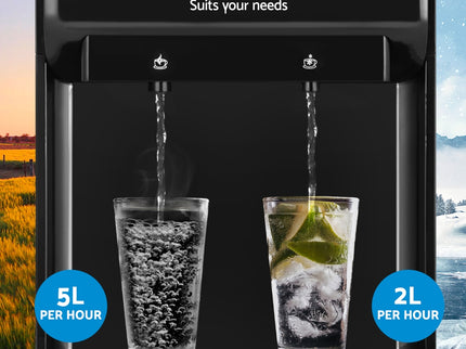 Devanti Water Cooler Dispenser Bench Top 22L Black