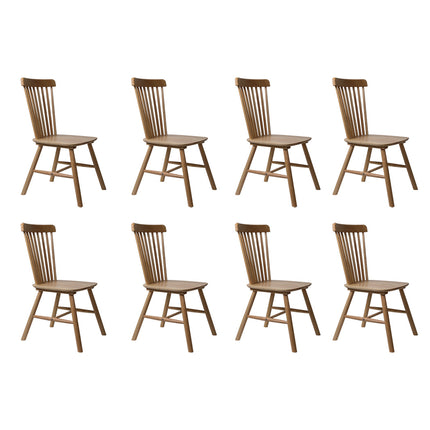 Levede 8x Dining Chairs Kitchen Windor Oak-2006732720021049344