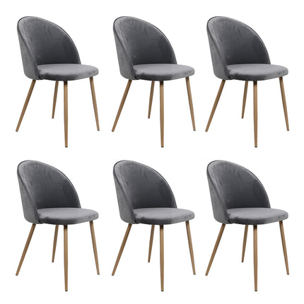 Levede 6x Dining Chairs Seat French Grey-2006732720910241792