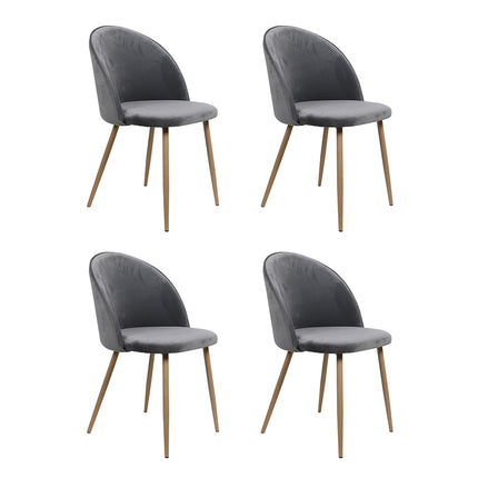 Levede 4x Dining Chairs Seat French Grey-2006732720729886720