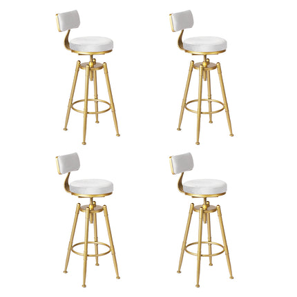 Levede 4x Bar Stools Swivel Kitchen Bar Chair White-2006732717819039744