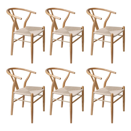 Levede 6x Dining Chairs Wooden Hans-2006732746172534784