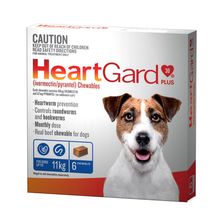 Heartgard 30 Plus Dog 0-11kg Blue 6pk-2018816649892859906