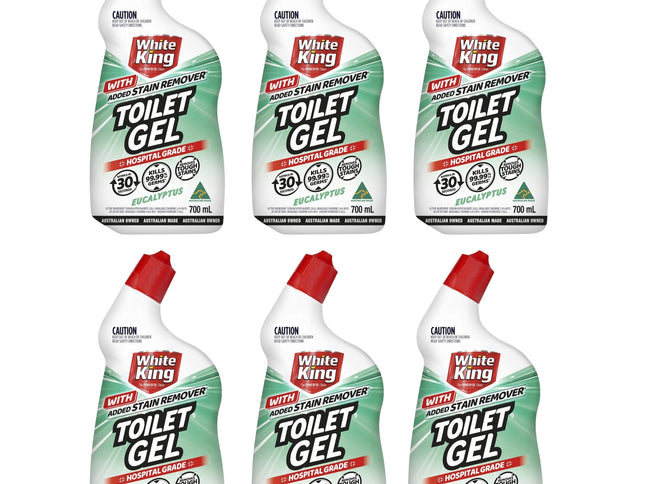 White King Toilet Gel Eucalyptus 700mL x6-2017004956455931904