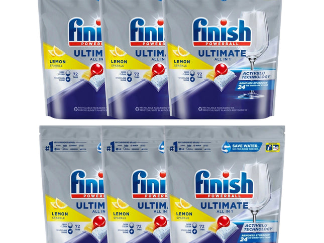 Finish Ultimate All in 1 x 432 Lemon Sparkle Dishwashing Tablets-2029334110182445056