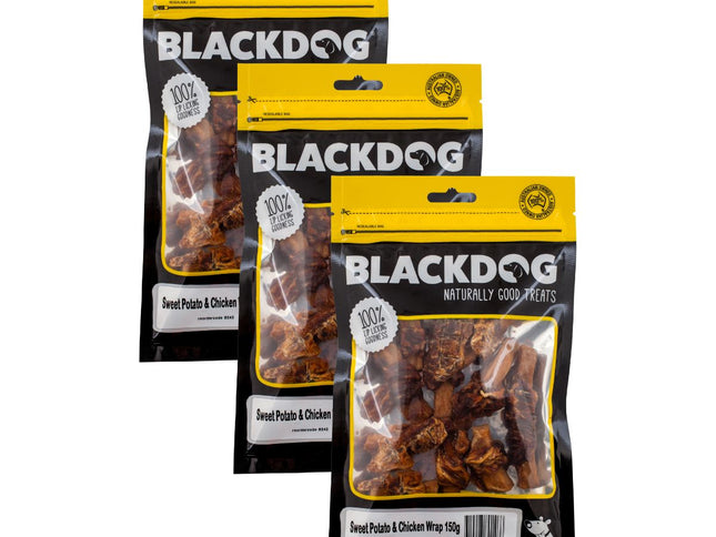 Blackdog Sweet Potato & Chicken 150g x 3pk-2018816607559749633
