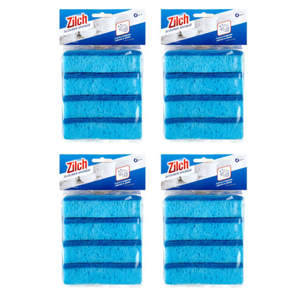 4x Zilch 10cm Sponge Scourer 4pk-1973193608278446082